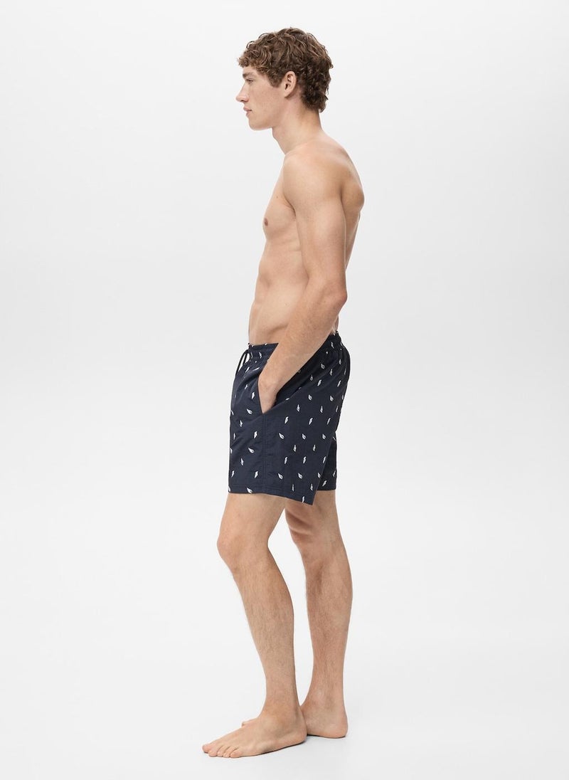 Mango Man Seashell Print Swim Trunks  - Image 3