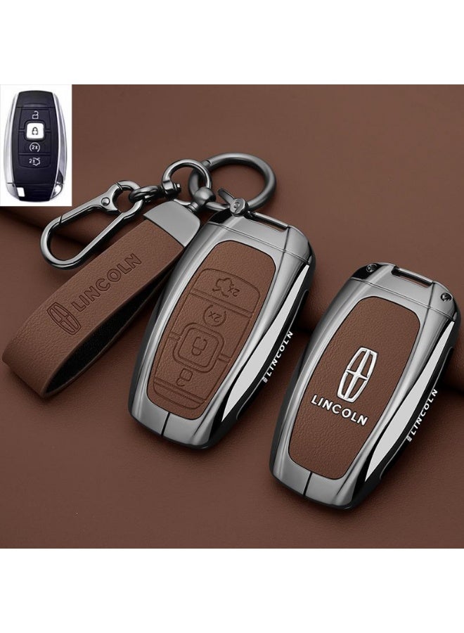 Lincoln High end car key protection case suitable for Lincoln adventurers, 24/25 Navigator Z, Navigator, and Aviator car key shell cases - Image 1