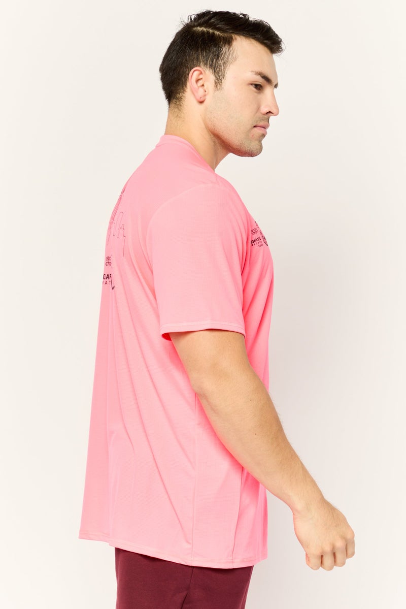 PUMA Men Sportswear Fit Scam 2023 Running Jersey, Neon Pink - Image 3
