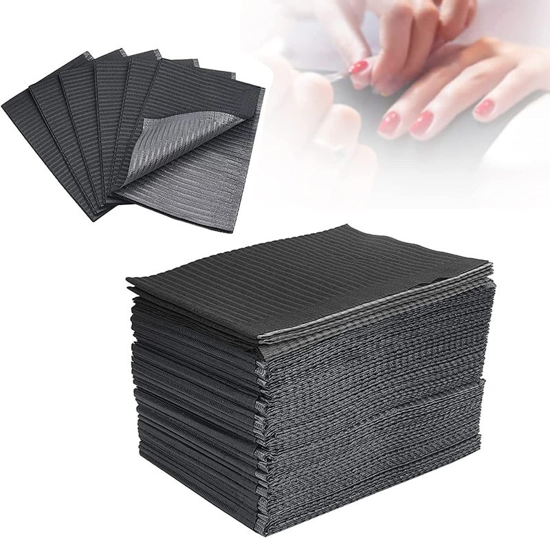 Excefore Efficiency boosted construction Disposable Nail Art Table Towels 40Pcs, Disposable Dental Bibs Sheets Cloths, Waterproof Table Covers Clean Pad, 13" x 18" Dental Bibs, Dental Napkins for Pets Tray Covers Repeated use resistant selected material - Image 1