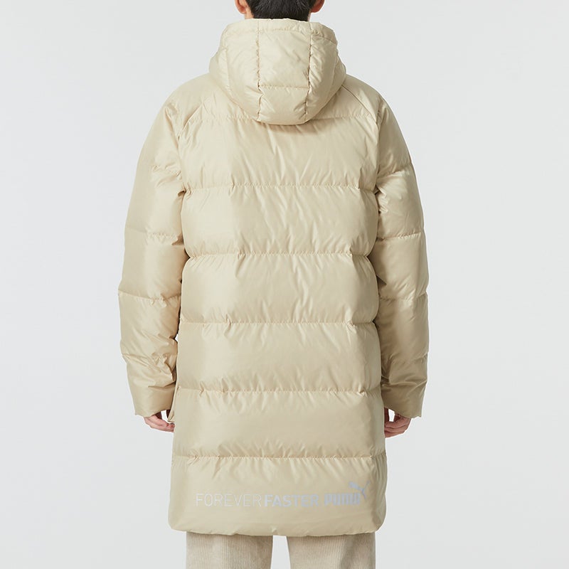 PUMA Das Long Down Jacket 'Beige' - Image 3