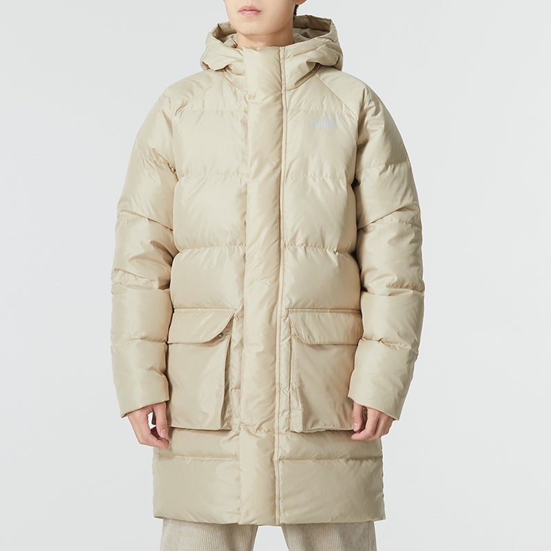 PUMA Das Long Down Jacket 'Beige' - Image 2