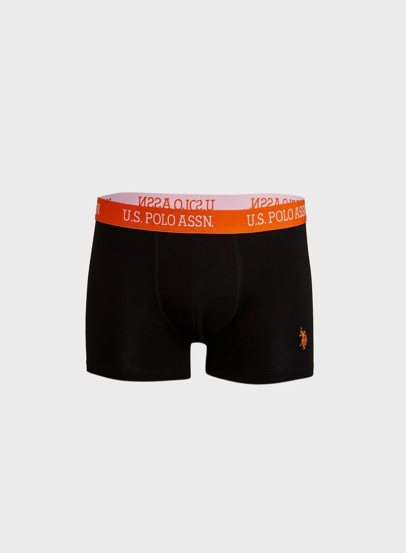 U.S. Polo Assn. 3 Pack Logo Band Trunks