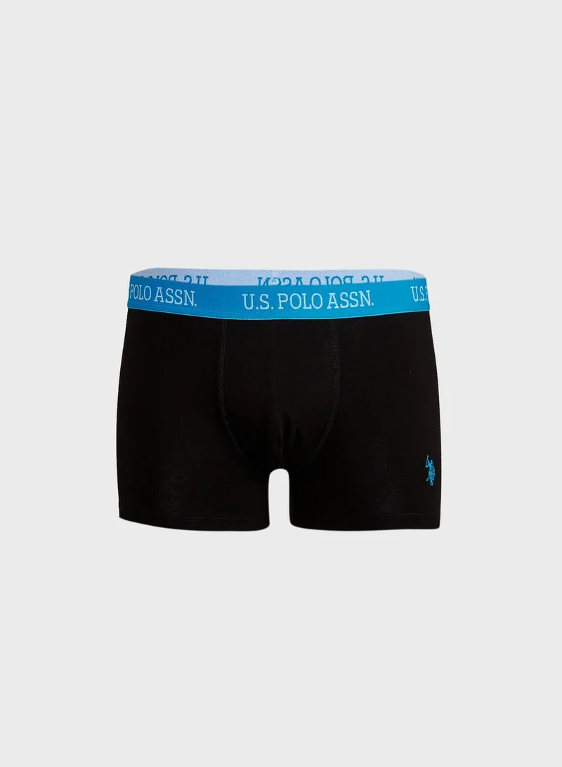 U.S. Polo Assn. 3 Pack Logo Band Trunks