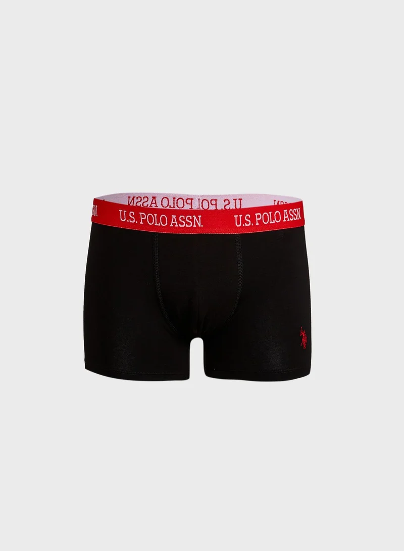U.S. Polo Assn. 3 Pack Logo Band Trunks