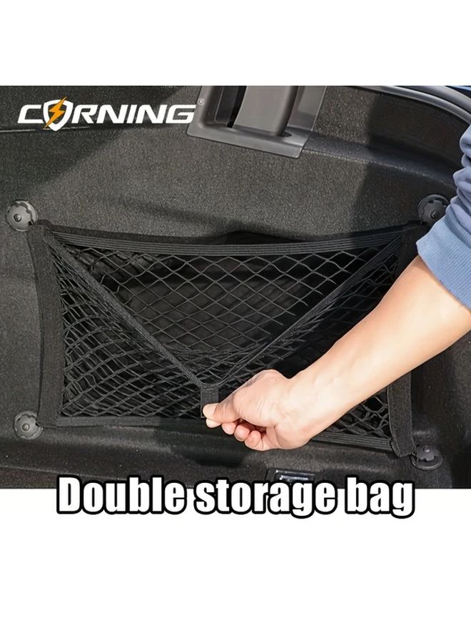 Heavy Duty Truck Bed Cargo Organizer 11 42inch Black Mesh Sturdy Frame Easy Install - Image 3