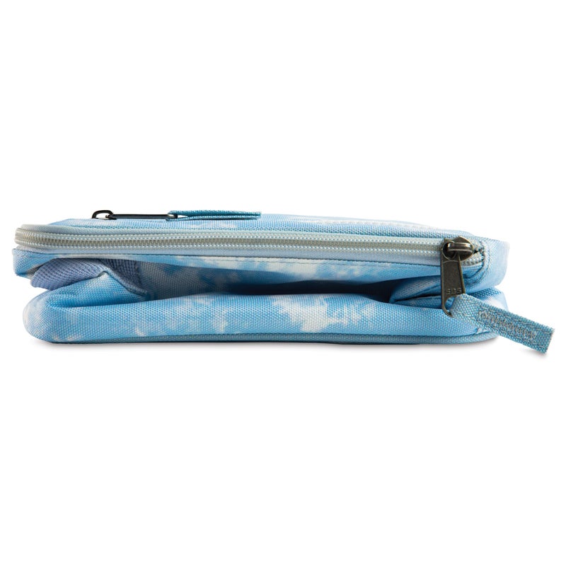 PackIt Freezable Classic Lunch Box, Blue Sky, Built with EcoFreeze Technology, Collapsible, Reusable, Zip Closure With Zip Front Pocket and Buckle Handle, Perfect for School Lunches - Image 3