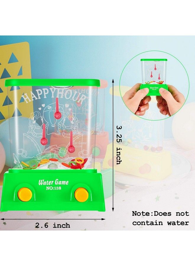 Gejoy 4 Pieces Handheld Water Game Arcade Water Ring Water Tables For Beach Toys Party Favor Fish Rings Fun Game For Different Ages Basketball Fun Gifts For Men Retro Pastime, Without Water (Chic Style)  - Image 5