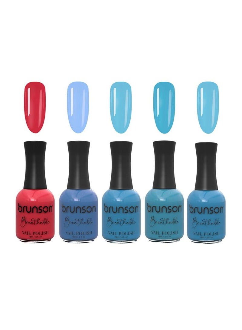 Breathable Nail Polish 5ps set