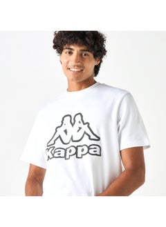 Kappa Kappa Logo Print Crew Neck Regular Fit T-shirt with Short Sleeves  - Image 2