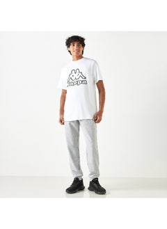 Kappa Kappa Logo Print Crew Neck Regular Fit T-shirt with Short Sleeves  - Image 3