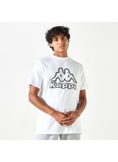 Kappa Kappa Logo Print Crew Neck Regular Fit T-shirt with Short Sleeves  - Image 1