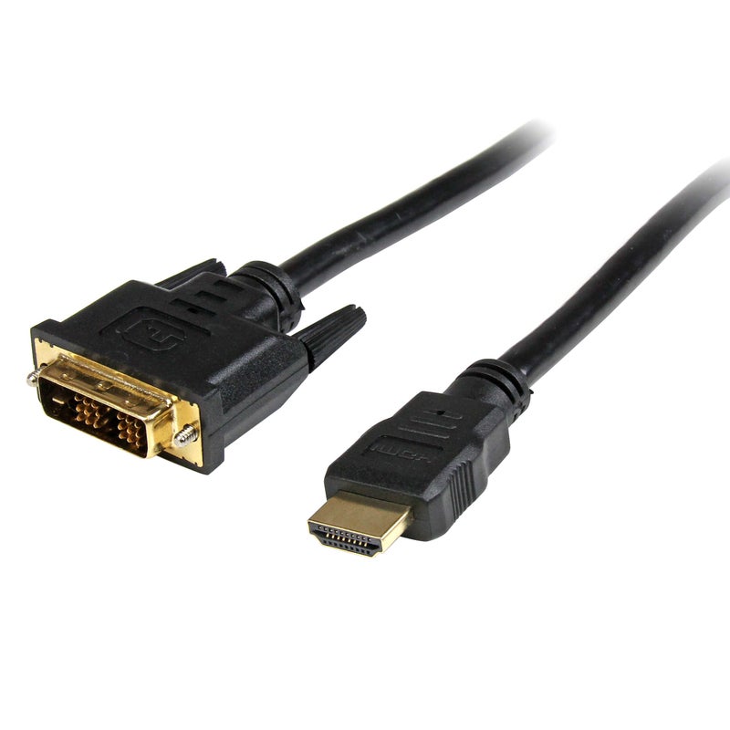 StarTech.com 10ft HDMI to DVI D Adapter Cable - Bi-Directional - HDMI to DVI / DVI to HDMI Adapter for Your Computer Monitor (HDMIDVIMM10) - Image 1