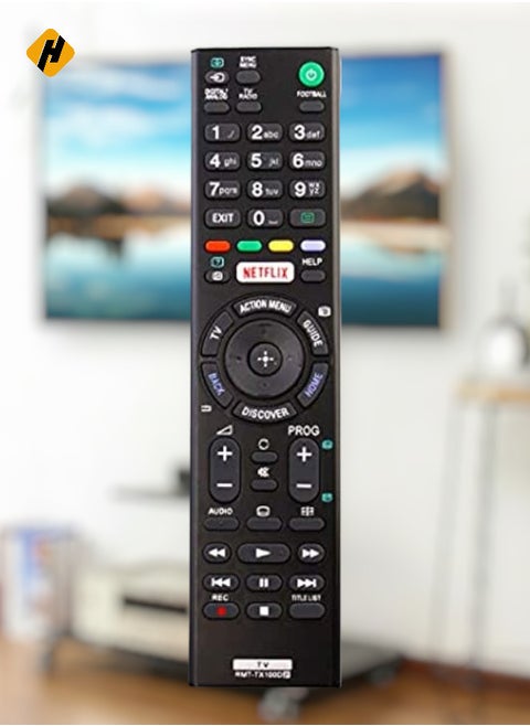 Rmt-Tx100D Replacement Remote Control Fit For Sony Bravia Lcd Tv Tv Fw-43X8370C Fw-49X8370C Fw-55X8570C Fw-65X8570C Fw-75X8570C Fwl-55W805C Fwl-65W855C Fwl-75W855C Kd-43X8301C Kd-43X830Xc
