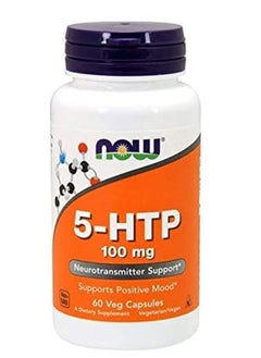 Now Foods 5-HTP Vitamins, 100 gm 60 Veg Capsules