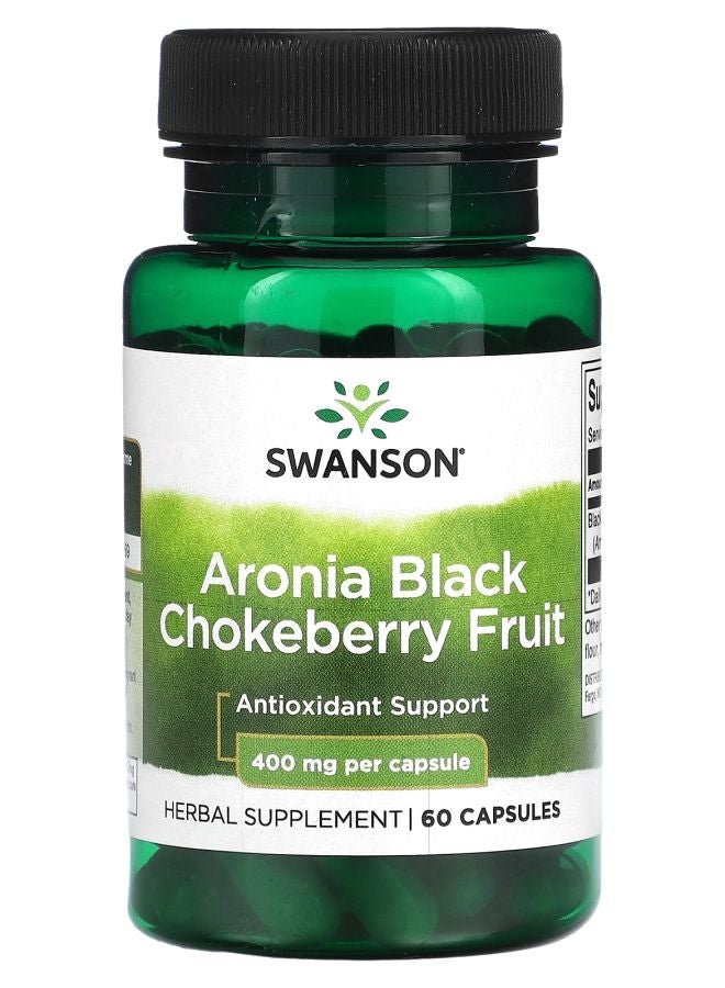 SWANSON Aronia Black Chokeberry Fruit 400 mg 60 Capsules