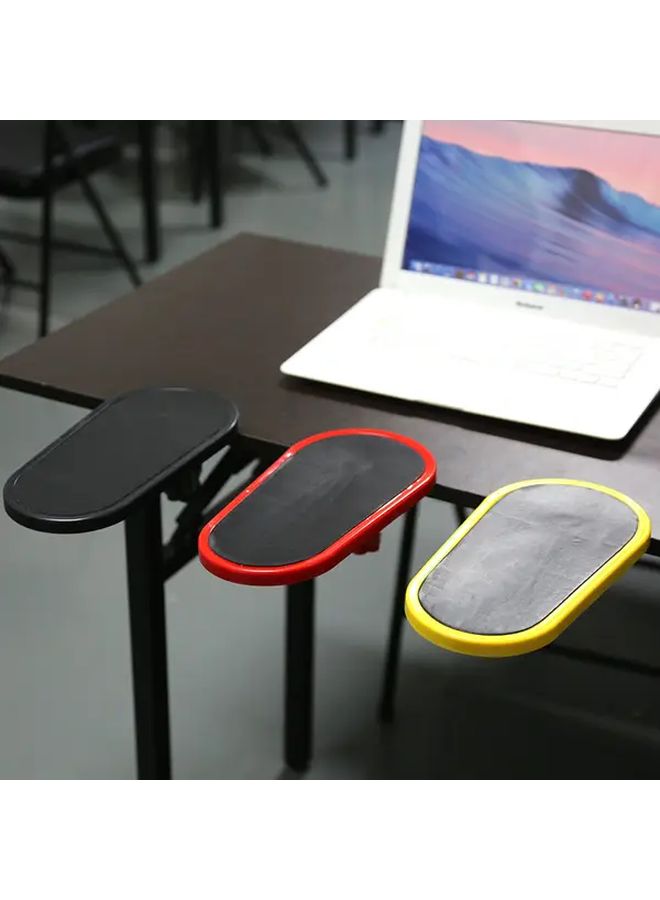 Black Heavy Duty Desk Extender with Ergonomic Armrest Wrist Support and Adjustable Tray - Image 1