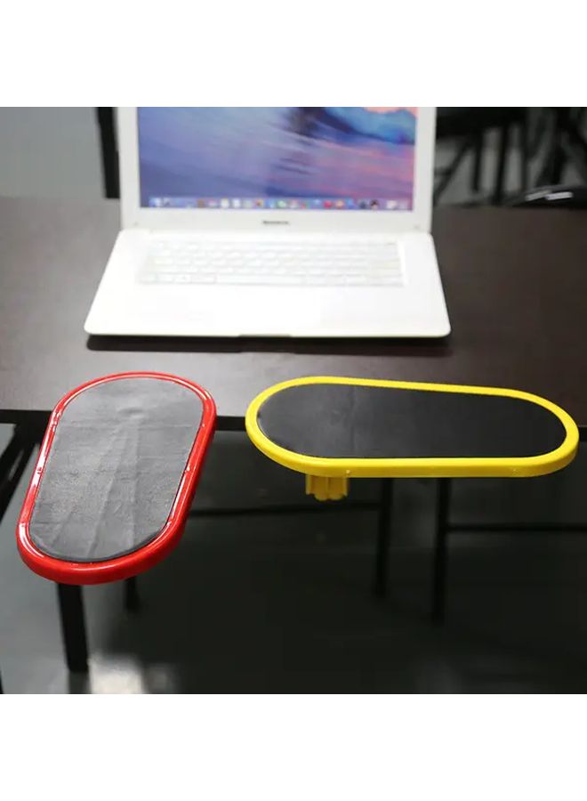 Black Heavy Duty Desk Extender with Ergonomic Armrest Wrist Support and Adjustable Tray - Image 5