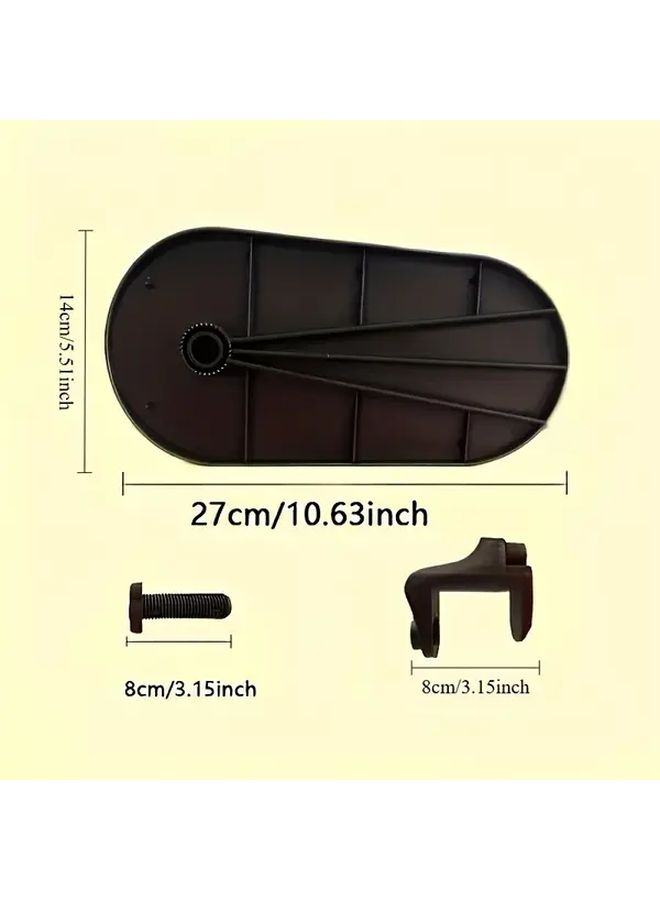 Black Heavy Duty Desk Extender with Ergonomic Armrest Wrist Support and Adjustable Tray - Image 3