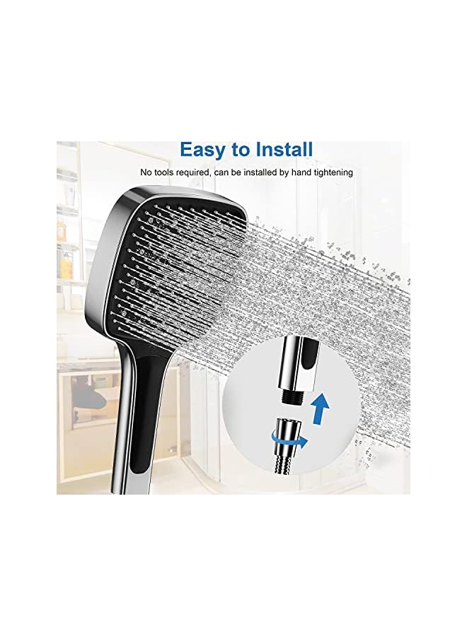 The Bros Shower Head, High Pressure Shower Heads with 3 Spray Modes, Powerful Shower Head Only, Universal Water Saving Large Shower Head - Image 5