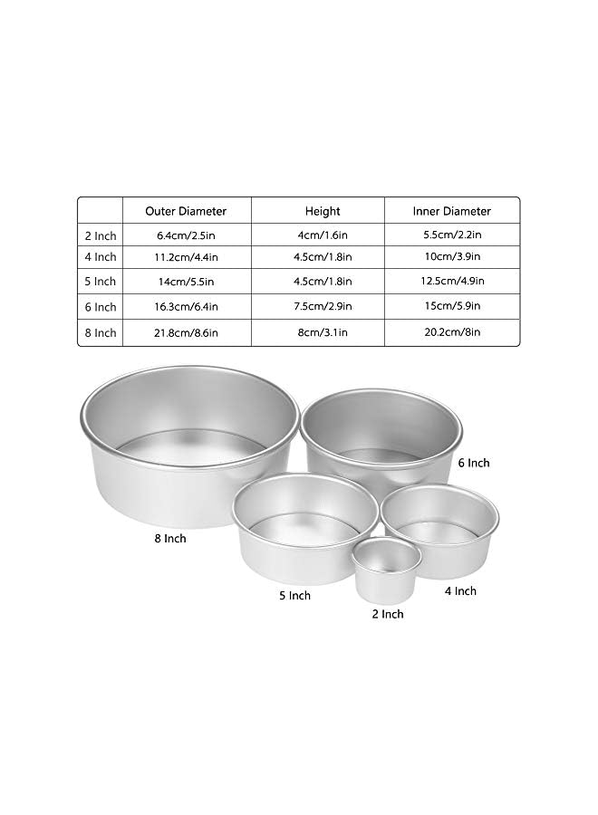 سبائك الألومنيوم كعكة الخبز العفن جولة عموم أدوات خبز قالب الكعكة غير لاصقة أسفل كعكة الخبز عموم - Image 3