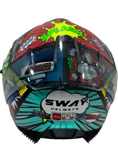 sway Helmet Sw 865 Boom Black Callorful Sunglasses  - Image 3