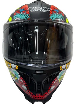sway Helmet Sw 865 Boom Black Callorful Sunglasses  - Image 5