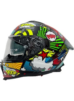 sway Helmet Sw 865 Boom Black Callorful Sunglasses  - Image 2