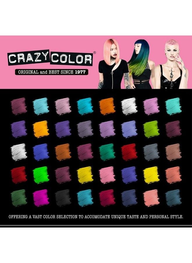 Crazy Color - Hair Dye Vegan And Crueltyfree Semi Permanent Hair Color Temporary Dye For Prelightened Or Blonde Hair No Peroxide Or Developer Required (Candy Floss) - Image 1