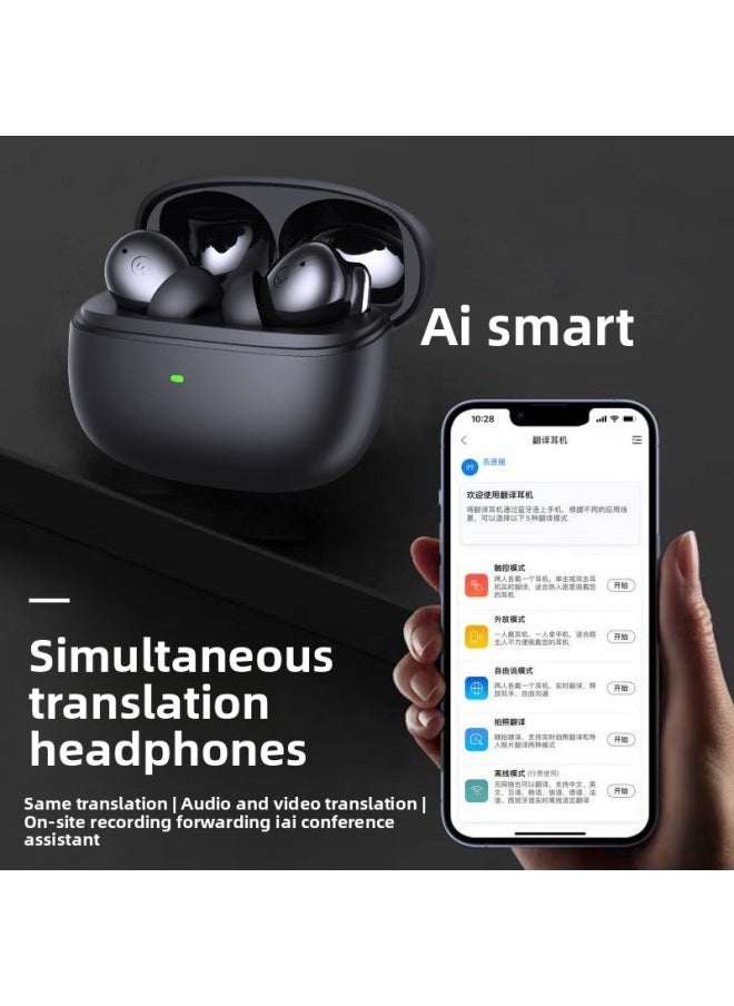 Generic - Strict Selection Of Smart Translation Headset 144 Multilingual Mobile Phone Assistant Active Noise Reduction Bluetooth Headset Simultaneous Interpretation-Color:Extreme Edition-ceramic White Ai Translation Headphones - Image 1