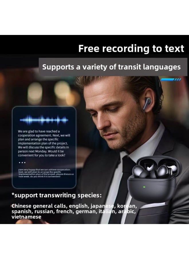 Generic - Strict Selection Of Smart Translation Headset 144 Multilingual Mobile Phone Assistant Active Noise Reduction Bluetooth Headset Simultaneous Interpretation-Color:Extreme Edition-ceramic White Ai Translation Headphones - Image 1