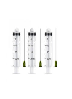 Medical Disposable Syringe 20ML With Needle Individually Sealed (3 Pieces)