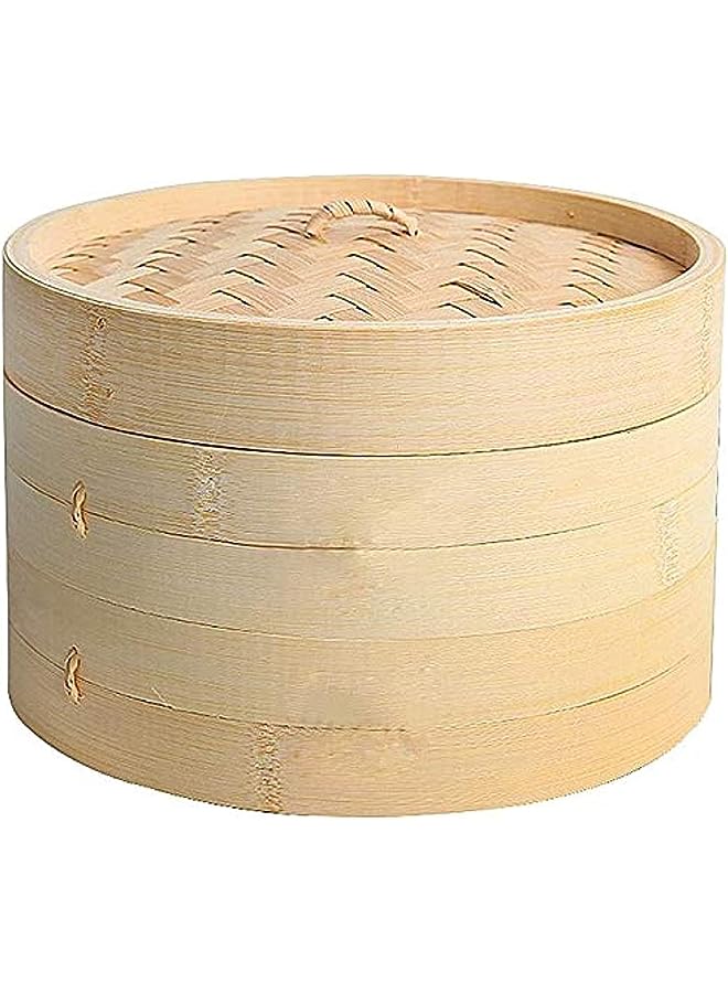 PROMASS بخار من الخيزران بطبقتين مع غطاء - 8 إنش - Image 1