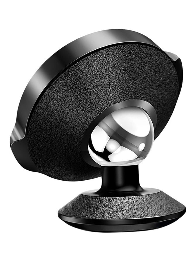 Baseus Magnetic Car Phone Holder Small Ears Series Mobile Mount Suction Bracket For iPhone 13 12 11 X 8 7 Samsung 360 Degree Magnet Stand (Vertical Type Leather) Black/Silver - Image 3