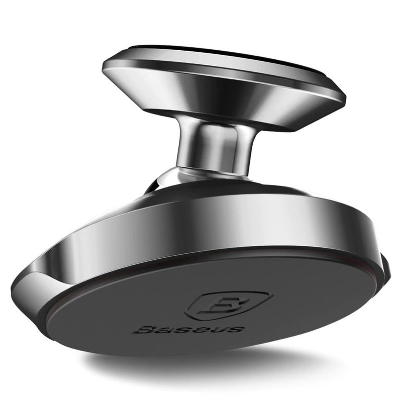 Baseus Magnetic Car Phone Holder Small Ears Series Mobile Mount Suction Bracket For iPhone 13 12 11 X 8 7 Samsung 360 Degree Magnet Stand (Vertical Type Leather) Black/Silver - Image 2