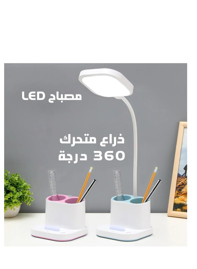 مصباح مكتب LED متعدد الاستخدامات 3 في 1 - رأس مربع - Image 5