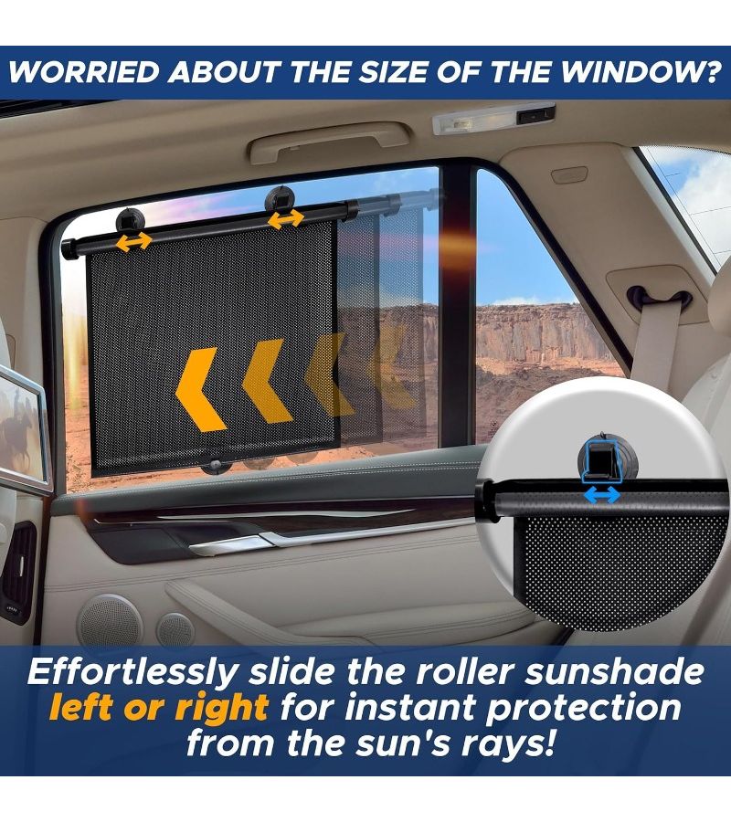 1pc One Piece Telescopic Car Sunshade UV Protection Glare Reducing Window Shade For Sedans SUVs - Image 4