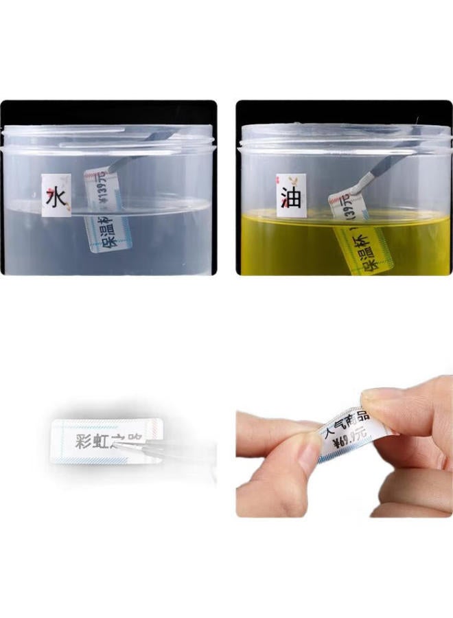 Jingchen D11 D110 D101 H1S Label Printing Paper, Household Storage Sticky Notes Price Tags Label Paper Price Tag Paper, 12*30-195 Sheets, White - Image 1