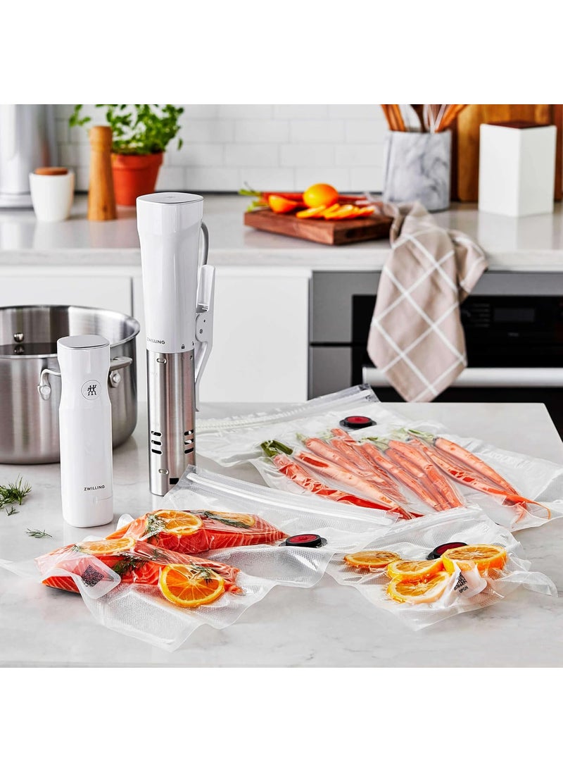 Zwilling ZWILLING Fresh  Save Set 30pc Vacuum Sealer Bag for Food 12 Gallon Sous Vide Bag Reusable Food Storage Bag for Meal Prep Reusable Snack Bags Dishwasher Safe Small Clear  - Image 3