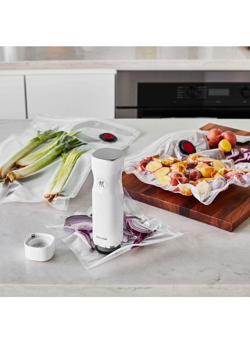 Zwilling ZWILLING Fresh  Save Set 30pc Vacuum Sealer Bag for Food 12 Gallon Sous Vide Bag Reusable Food Storage Bag for Meal Prep Reusable Snack Bags Dishwasher Safe Small Clear  - Image 4