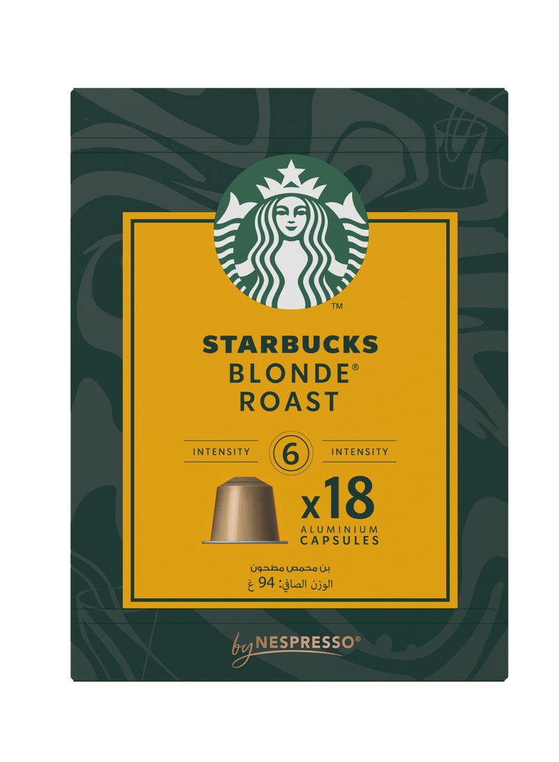 Starbucks Blonde Roast By Nespresso 18 Capsules (94g) - Image 3