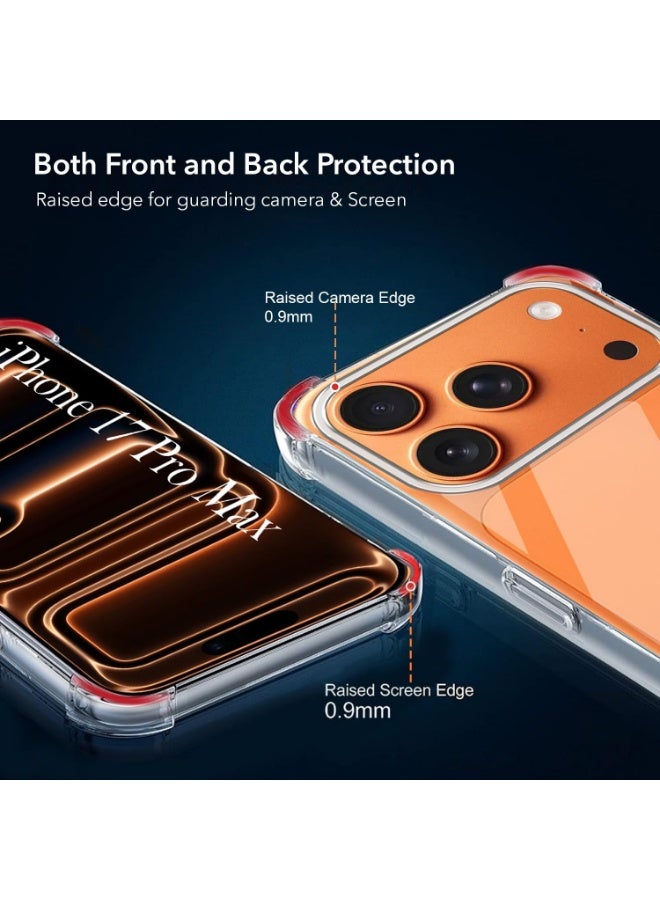 حافظة حماية شفافة  لموبايل ايفون 17 برو ماكس حافظة حماية رفيعة من البولي يوريثين الحراري المرن الناعم لهاتف ايفون 17 برو ماكس، شفاف - Image 2