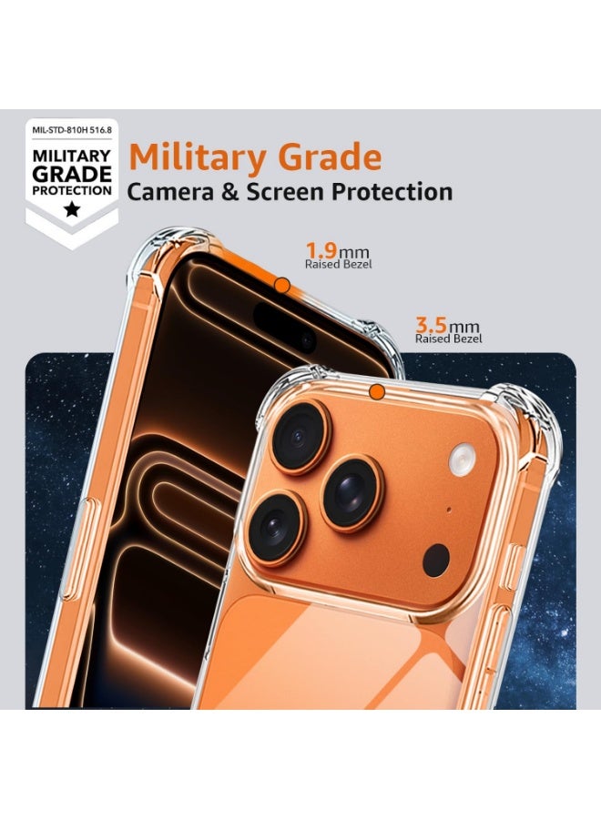 حافظة حماية شفافة  لموبايل ايفون 17 برو ماكس حافظة حماية رفيعة من البولي يوريثين الحراري المرن الناعم لهاتف ايفون 17 برو ماكس، شفاف - Image 5