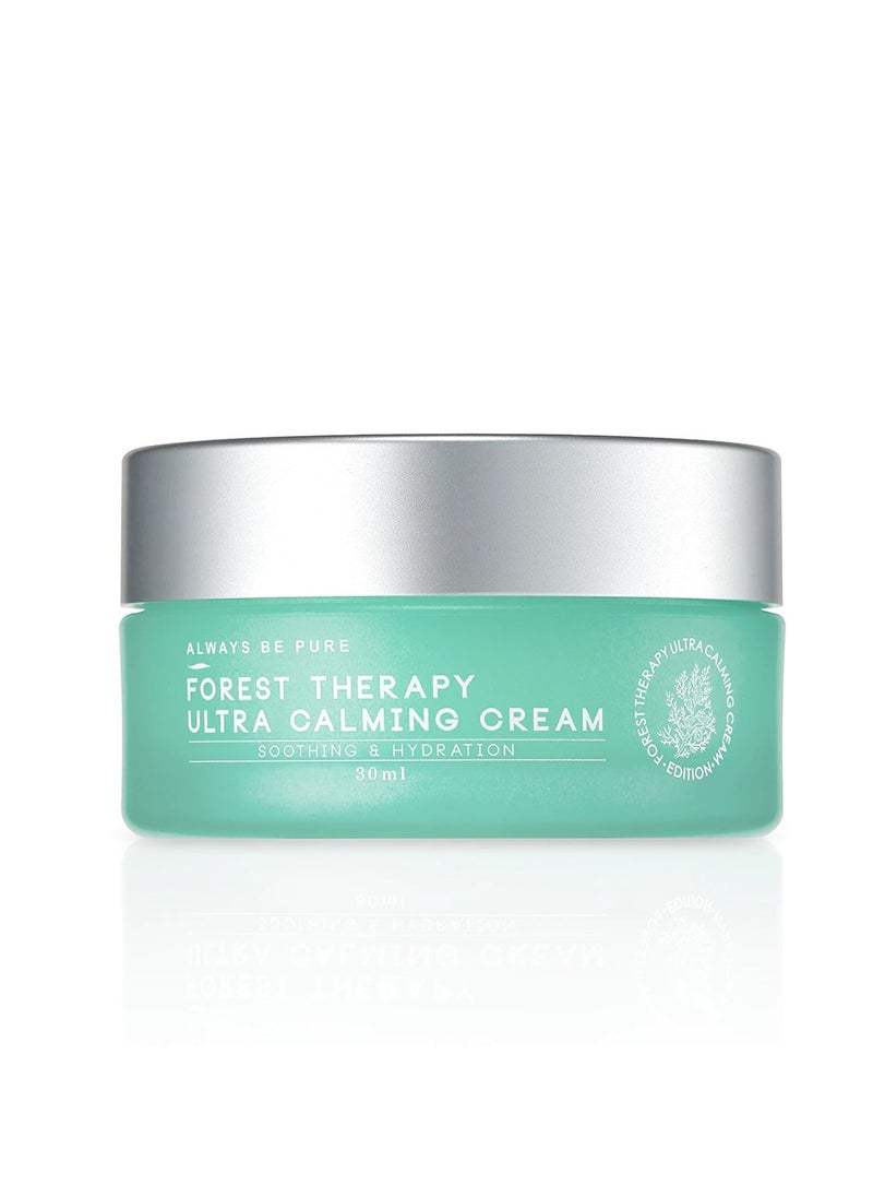 Always be Pure Forest Therapy Ultra Calming Cream - Moisturizer, Soothing Cream for Sensitive Skinㅣ Trouble care, Acne, Acne prone skin, Relief of redness, Hydratingㅣ Korean Skincare (30ml)  - Image 1