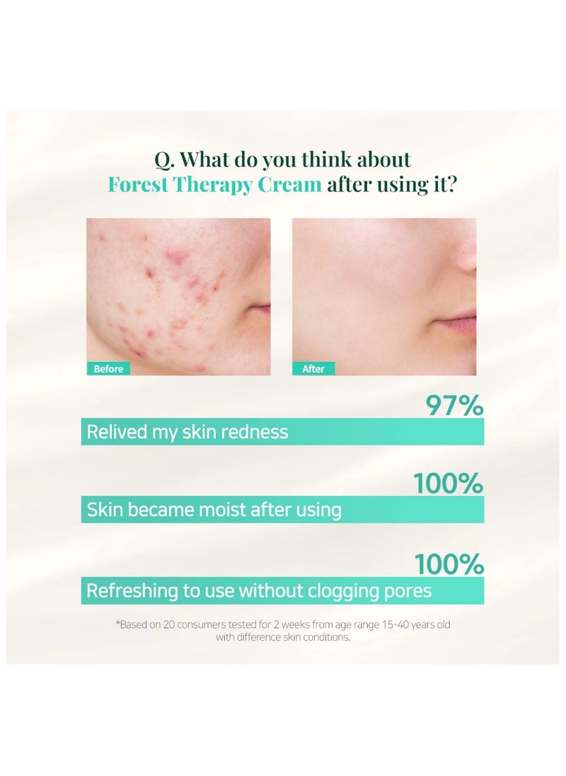 Always be Pure Forest Therapy Ultra Calming Cream - Moisturizer, Soothing Cream for Sensitive Skinㅣ Trouble care, Acne, Acne prone skin, Relief of redness, Hydratingㅣ Korean Skincare (30ml)  - Image 3