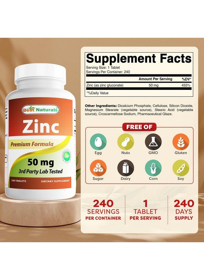 Best Naturals Zinc Supplement as Zinc Gluconate 50mg 240 Tablets - Immune Support - pzsku/ZC2A2CB80891418C26A13Z/45/_/1739864281/a2ba31d3-3667-4cb4-9110-e02a63d7862f