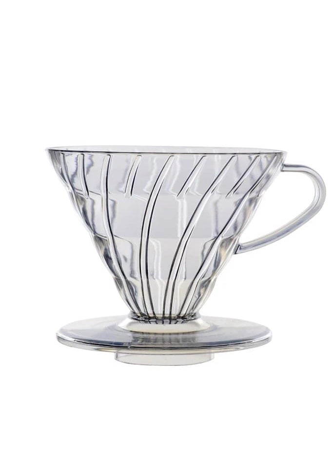 Generic Liying V-02 Acrylic Coffee Dripper, 1-4 Cups, Pour Over Coffee Maker, Reusable Coffee Filter Cup, Slow Brewing Accessories for Home, Cafe, Restaurants  - Image 1