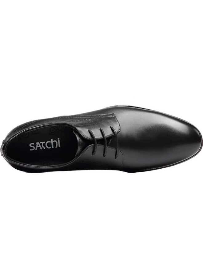 Satchi Men'S Shoes, Simple Business Leather Shoes, Formal Leather Shoes For Men, Wedding Shoes, 402082057Z, Black, Size 41 - Image 2