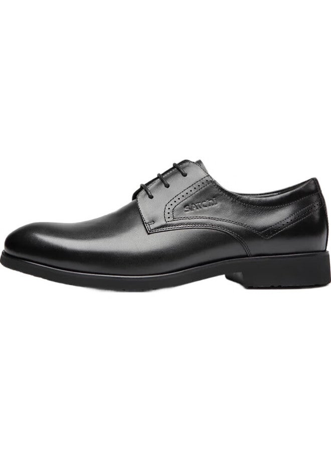 Satchi Men'S Shoes, Simple Business Leather Shoes, Formal Leather Shoes For Men, Wedding Shoes, 402082057Z, Black, Size 41 - Image 3