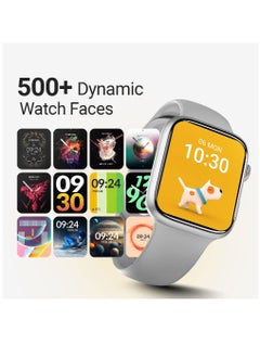 Zoom Plus Bluetooth Calling Full Touch Display Multi-Function Smartwatch For Men & Women Silver  - Image 4
